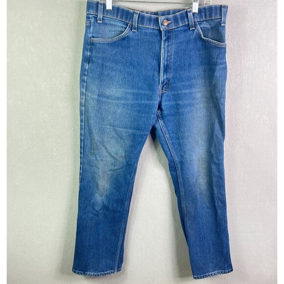 Vintage Levi’s 547 Orange Tab Action Jeans Mens 38 x 31 Blue Pants Medium Wash - Picture 1 of 12
